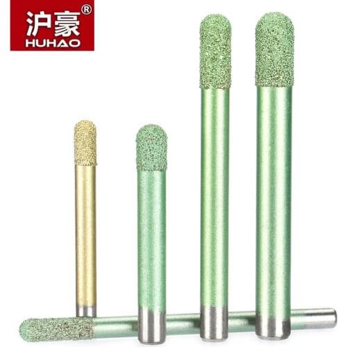HUHAO 1PC Brazing CNC Stone Carving Router Bits Stone Carving Tools Granite Diamond Marble Engraving Machine Tool