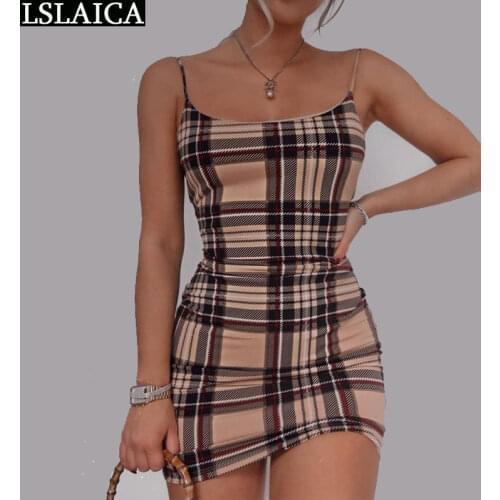 Lslaica Summer Dresses In A Cage