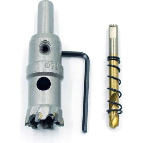 22mm Metal Hole Saws High-speed Power Tools Hard Alloy Core Drill Bit Metal Drilling Cutter Plastic Wood Aluminum Factory Direct