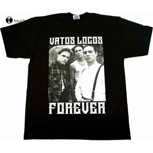 Vatos Locos Forever T-Shirt Blood In Blood Out Bound By Honor MenS Tee Black Tee Shirt