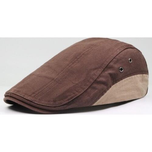 Men Beret Cap Newsboy Hat Flat Ivy Summer Spring Golf Driving Cotton Breathable Accessory