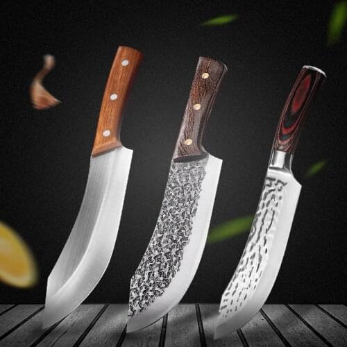 Stainless Steel Butcher Knife Vegetables Meat Chopping Knife Razor Sharp Cleaver Kitchen Knife Comfortable Handle Chef Knife