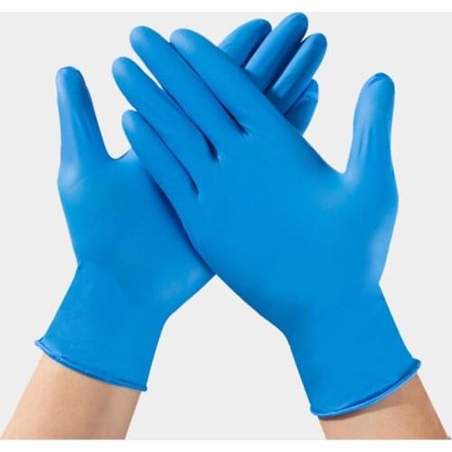 100 pieces Disposable gloves rubber latex nitrile household waterproof