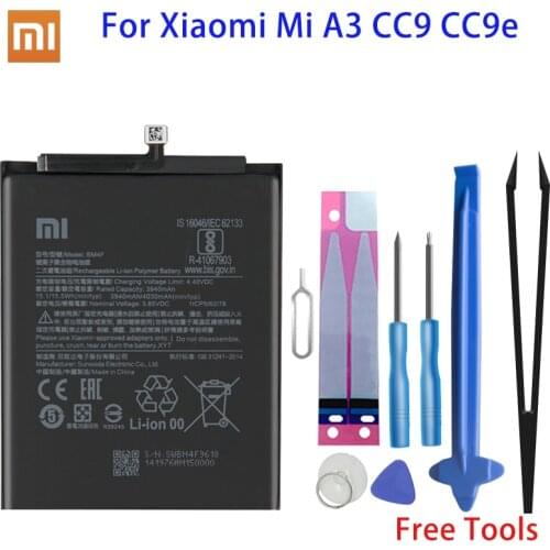 Xiao Mi Original Phone Battery BM4F 4030mAh For Xiaomi Mi A3 CC9 CC9e Mi9 Lite High Quality Replacement Battery Free Tools