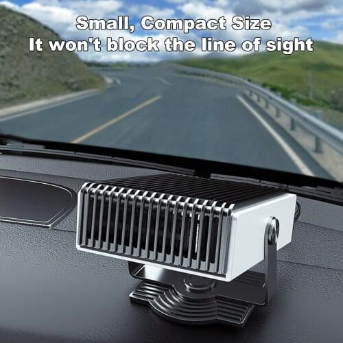 Portable Car Heater,12V/150W 24V/150W Auto Heater Fan Fast Heating Defroster Demister Fan Heater & Cooler