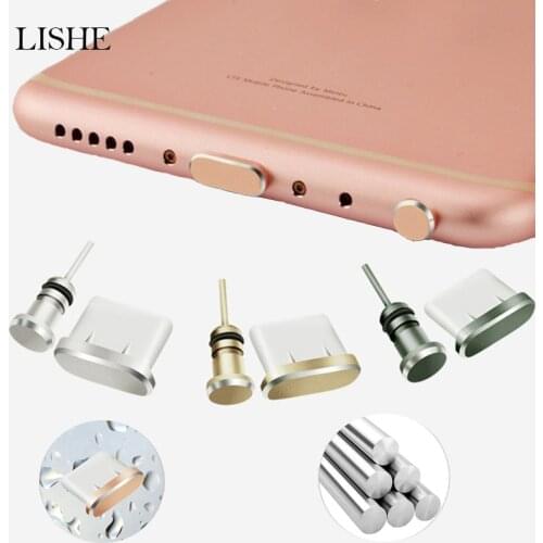 Type-C Charging Port 3.5mm Earphone Jack Anti Dust Plug For Samsung S9 S8 Huawei Mate 20 P20 P10 Sim Card Type C Phone Dust Plug