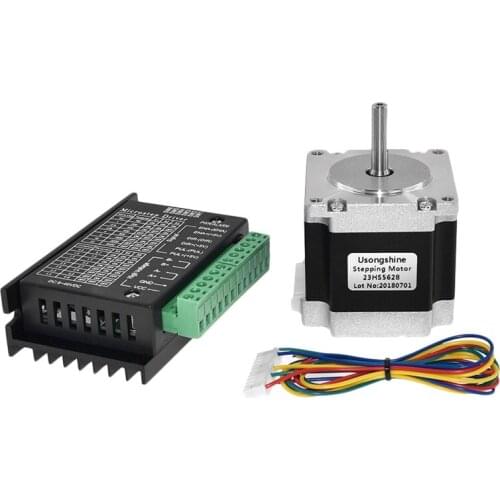 Nema 23 23HS5628 Stepper Motor 57 Motor 2.8A with TB6600 Stepper Motor Driver NEMA17 23 for CNC and 3D Printer Part Parts(8.0MM)