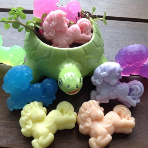 SILIKOLOVE New Unicorn Soap Mold Silicone Molds for DIY Soap Making 3D Handmade Soap Form Mould