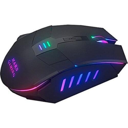 LED Gaming Mouse Mars Gaming Mars MM116 3200 dpi Black