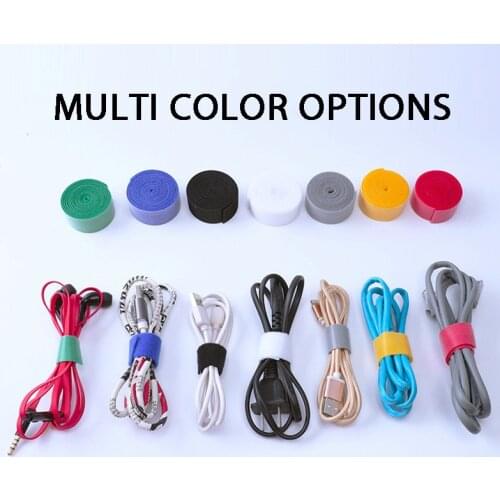 Cable Management Usb Cable Organizer Wire Winding Headphone Holder Velcro Cable Tie Protector Cable For Iphone Xiaomi Usb Type C