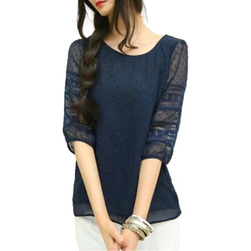 Womens Summer Chiffon Blouse Big Size 4xl 5XL White Net Sheer Blouses Female Large plus size women tops Clothing