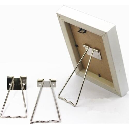1 pcs Frame back support Iron metal picture bracket different sizes Pedestal Holder for 5-8/10-12 inch Display Easel Stand