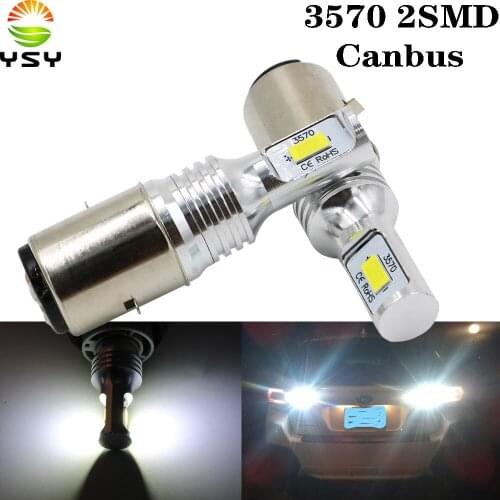 YSY 2Pcs H4 LED Bulb Super Bright 2 3570SMD Car Fog Lights 12V 8W White Driving Day Running Lamp Auto Led H6M BA15S 1156 Bulb