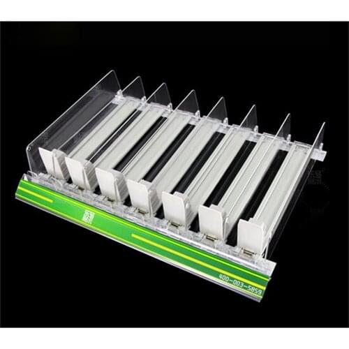 310*42*71MM PC clear all-in-one shelf pusher divider Automatic propulsion locker drawer Cigarette drink container