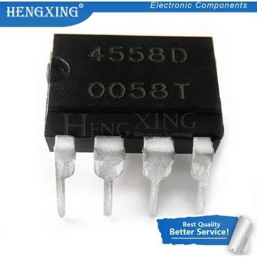50pcs/lot NJM4558DD NJM4558 4558D PJ4558 UTC4558 DIP-8 In Stock