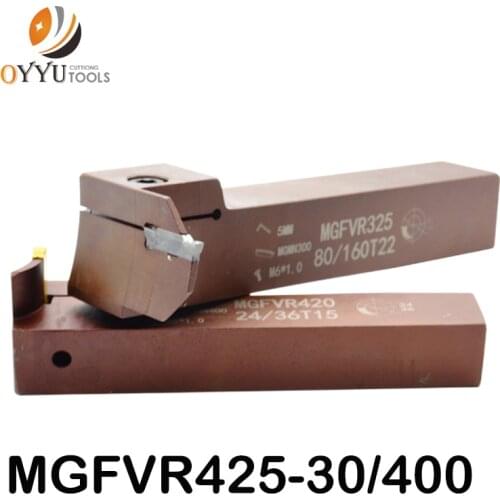 7-shaped face groove cutter MGFVR 25MM MGFVR425 double head Processing range 30 to 400 carbide insert MGMN400 MRMN slotting tool