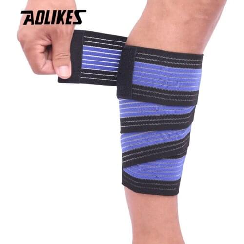 AOLIKES 1Pcs 90*7.5cm Elastic Bandage Sport Knee Support Strap Knee Pads Protector Band Joelheira Ankle Leg Wrist Wrap A-1535