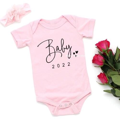 Baby Bodysuit Pregnancy Announcement Baby Coming Soon 2022 Simple Print Body Baby Boys Girls Bodysuits Toddler Baby Ropa Onesies