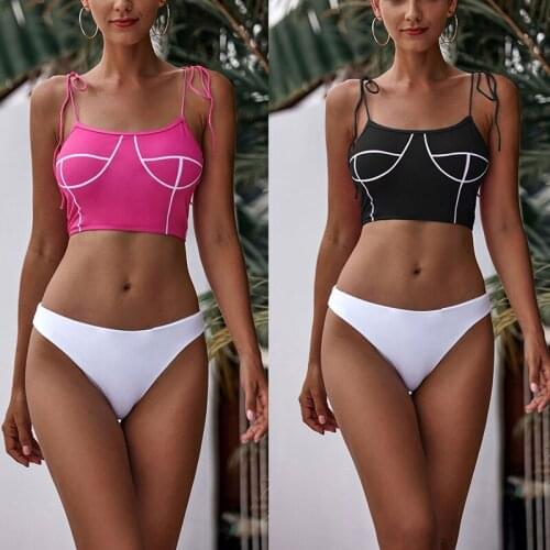 Womens Solid Print Sexy Bikinis Low Waist Soft Swimwear Leisure Textured Swimsuits Slimming Push Up Bathing Suits Hot Beach Set