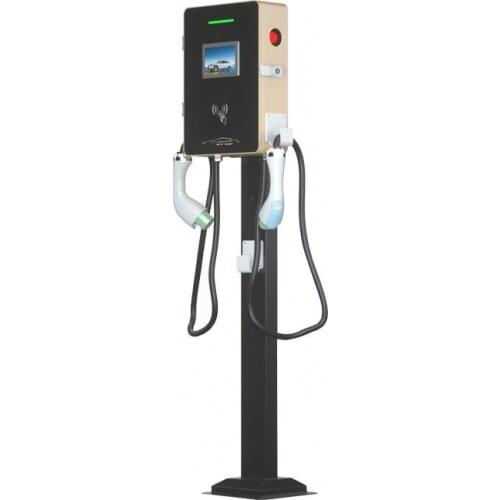 EV Charger 14KW Type 2 Charging Point Manufacturers Charging Station for 2 Electric Cars Double Charging Pile
