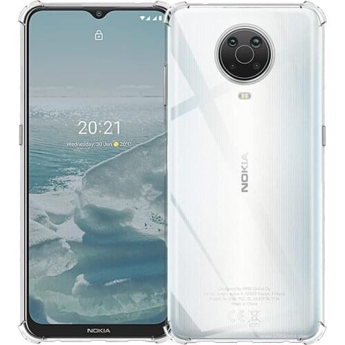 For Nokia G20 TA-1336 TA-1343 TA-1347 Crystal Clear Shock Absorption Technology Bumper Soft TPU Case For Nokia G10 6.3 X10 X20
