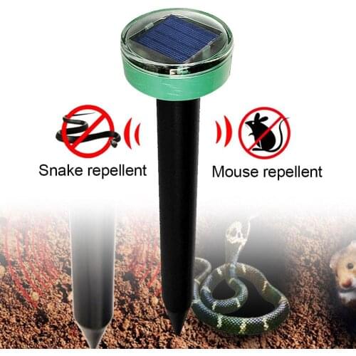 Outdoor Garden Farm Solar Powered Ultrasonic Pest Snake Mole Rat Mice Repeller