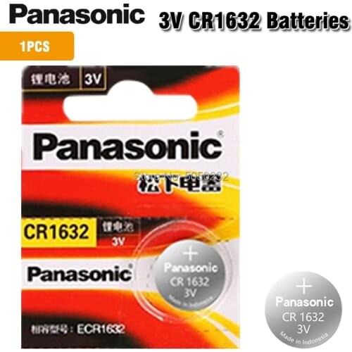 Panasonic 100% Original CR1632 Button Cell Battery For Watch Car Remote Key cr 1632 ECR1632 GPCR1632 3v Lithium Battery