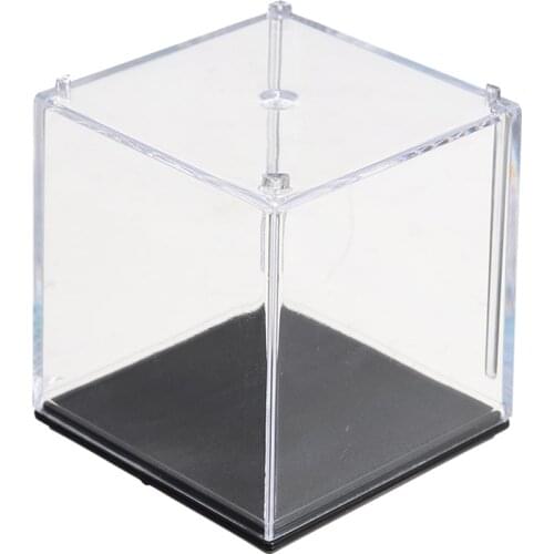 Small Size 5 x 5 x 5cm Clear Acrylic Display Box Dustproof Case Collection Box For Kids Toys Car Model Show Cube Case
