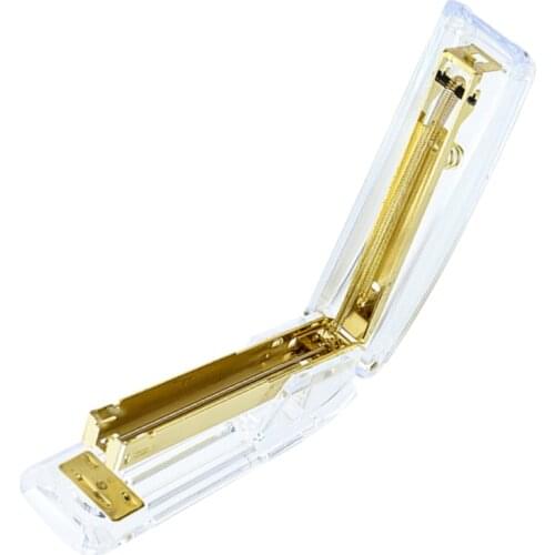 Transparent Stapler Clear Book Stitcher Office Stapler Household Stapler