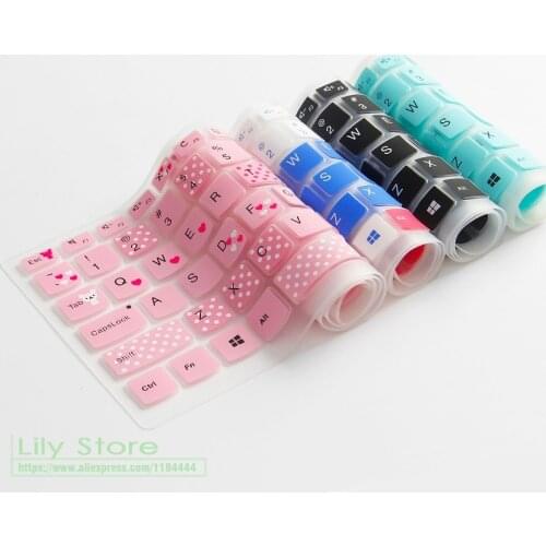 For Asus Acer HP Lenovo dell 13 14 15 17 inch keyboard cover Whole sale 110PCS Silicone Laptop keyboard Skin Protector Cover