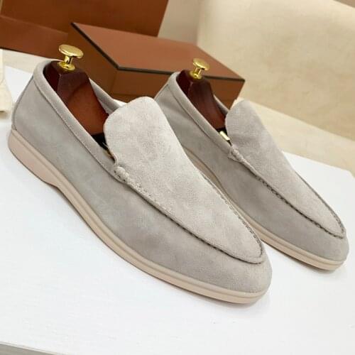 High quality Suede Casual Womens Shoes Outdoor Slip On Lazy Loafers Simple Cozy Leisure Mules Multicolor Driving Walk Men Shoes