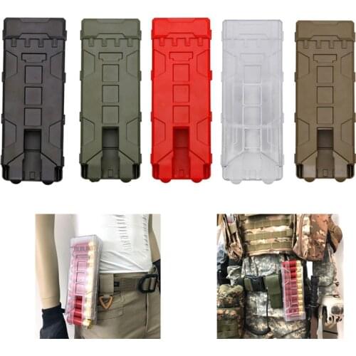 Military Equipment Tactical Shotgun Molle Magazine Pouch 10 Rounds 12 Gauge Ammo Shells Cartridge Holder Hunting Gun Accessories