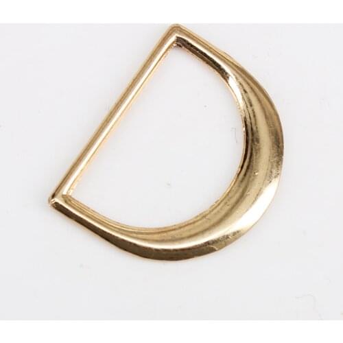 100piece 25mm Gold Tone Metal D Ring Belt Buckle for Backpack Straps Luggage Garment Fasteners Accessories Craft K407