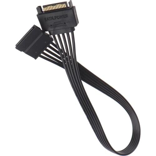 30CM SATA 15Pin Male to Female Power Extension Cable HDD SSD Power Supply Cable SATA Power Cable for PC