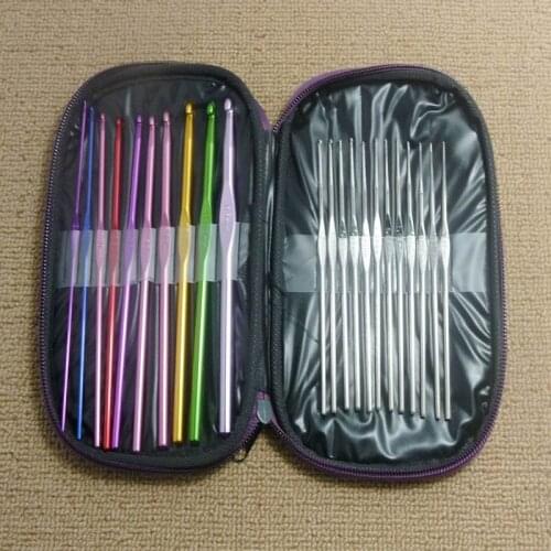 50 sets 22pc/set Aluminum Crochet Hook Knitting Needles Handle Knit Set Weave Sweater knitting tools Craft Yarn Stitch Loom Kit