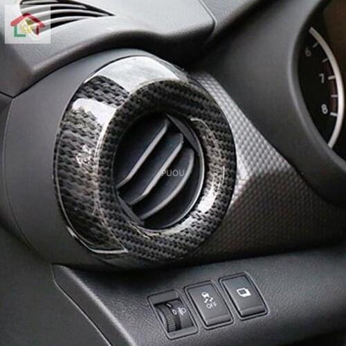 ABS Plastic For Nissan Kicks 2016 2017 2018 Car left and right air outlet Decoration Cover Trim Car Accessories Styling