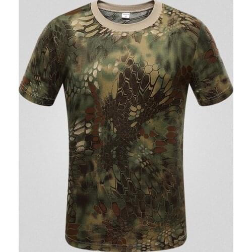 Unisex Outdoor Sports military Quick Dry Camouflage T-shirt Camping/Hiking/Cycling/Running Breathable Army Short Sleeves XXXL