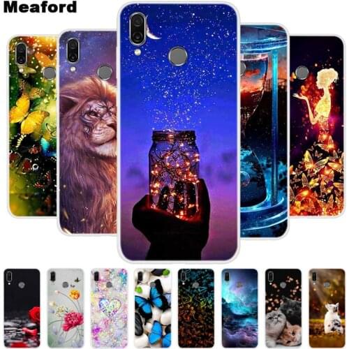For Huawei honor Play Case 6.3" Soft TPU Silicone Cover Cute Animal Flower Printed Phone Back Case For Huawei honor Play COR-L29