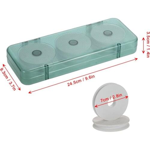 3 Size Fishing Tackle Case Box Lines Spool Case Portable Fishing Main Line Shaft with Storage Carrying Holder Foam Spool Bobbins