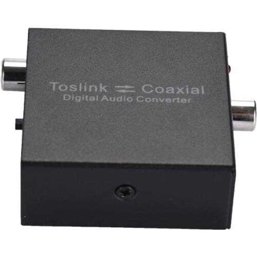 TZT NK-Q7 DAC Digital Audio Converter 2-Way Optical Audio Converter Compact Size For Toslink Coaxial