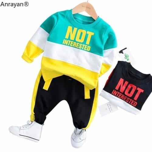 KIDS Spring Baby Girl Boy Clothing Infant Clothes Suits Casual Sport Cotton T Shirt Pants Sets Children Toddler Tracksuits Set