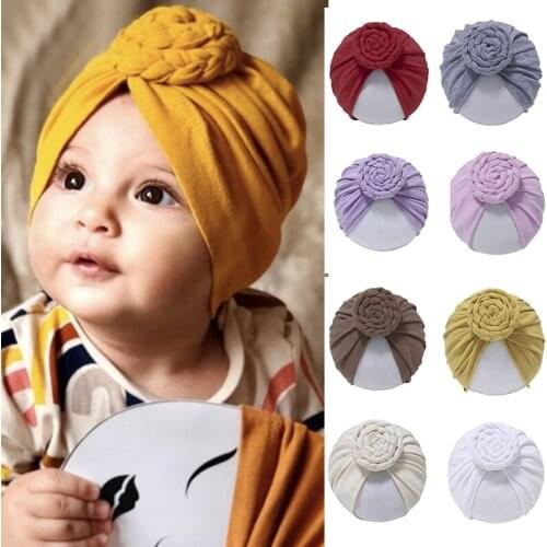 Cotton Newborn Baby Braids Hats Childrens Cotton Hats Childrens Indian Hats Hedging Cap Braids Baby Accessories 2021