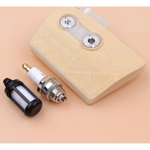 Air Filter Spark Plug Tune Up Kit for Stihl 038 038AV 038 Magnum MS380 MS381 Gas Chainsaw Spares 1191201611, 11191201607