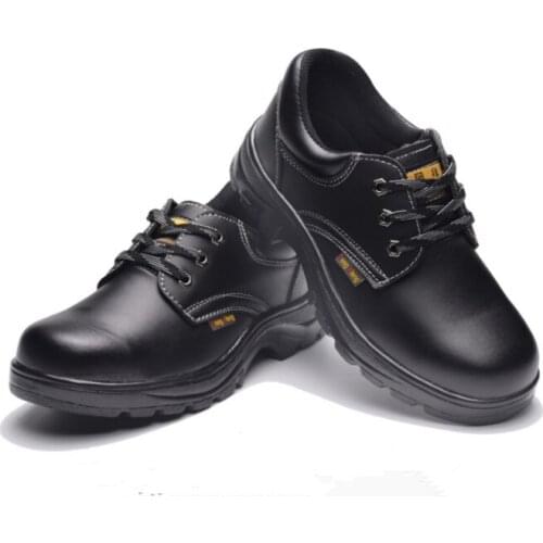 Mans Leather Safety Steel Toe Anti-Smashing Anti-Puncture Protection Work Shoes Anti Smashing Anti Puncture Portable Work Shoes