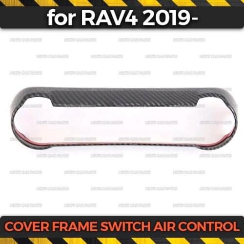 Cover frame switch air control case for Toyota RAV 4 2019- ABS plastic 1 set / 1 pcs molding decoration car styling exterior