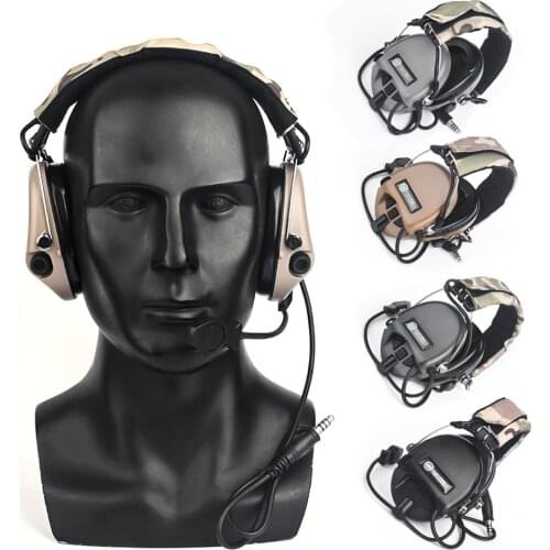 WADSN Sordin Tactical Headset Communication Ver Hunting Shooting Airsoft CS Wargame Headphone NO Noise Canceling Pickup