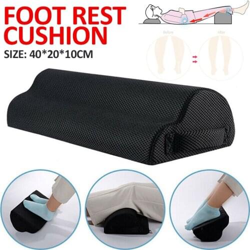 Foot Rest Pillow Cushion Ergonomic Feet Cushion Air Travel Office Home Leg Up Footrest Relax