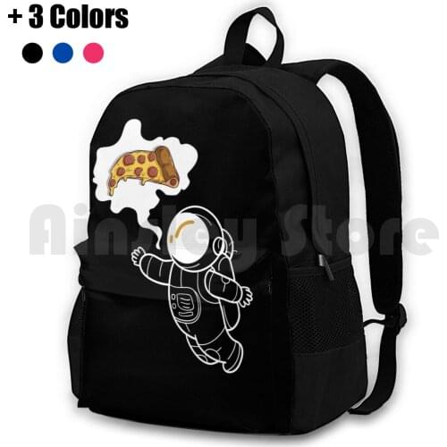 Pizza Astronaut Outdoor Hiking Backpack Riding Climbing Sports Bag Pizza Astronaut Space Stars Galaxy Funny Moon Planets