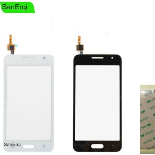 SanErqi 10PCS / LOT For Samsung Galaxy Core 2 II G355 G355H Core2 SM-G355H Touch Screen Front Panel Digitize Sensor LCD Dispaly