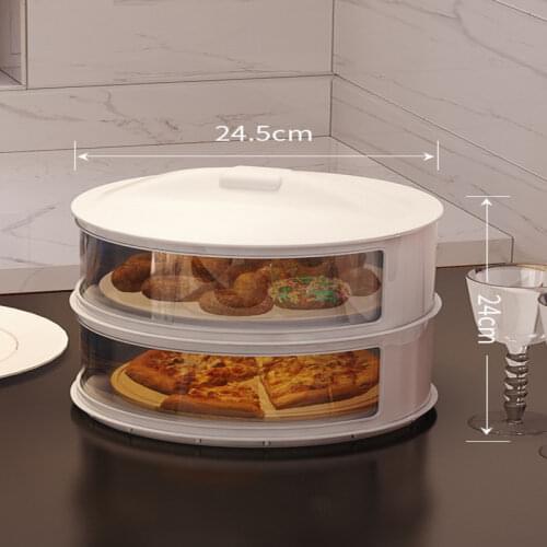 Heat Preservation Dish Rack Storage Transparent Plastic Food Cover Dish Shelf for Heat Preservation and Dustproof